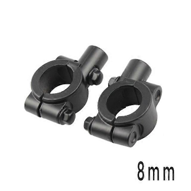 QX Universal 8/10mm Motorcycle Rearview Mirrors Black Scooter Moto Side Mirrors FOR klx 250 fz 25 cf moto x8 jawa 50 vespa 125 nmax