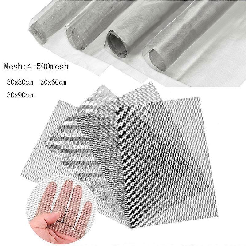 1pcs Stainles Steel Screening Filter 30X30/30x60/30x90cm 10-500Mesh Stainless Steel Mesh stainless filter mesh Woven Wire filter