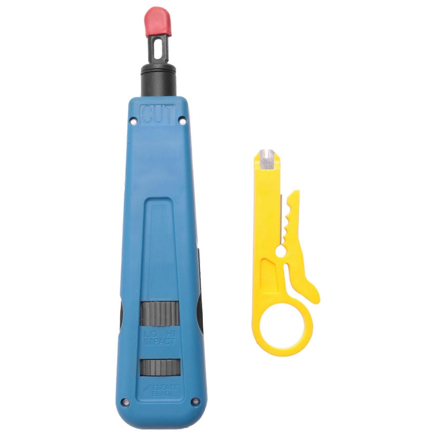 Punch Down Impact Tool With 110 And 66 Blades, Network Wire Cable Cat6/Cat5E Telephone Impact Terminal Insertion Tools