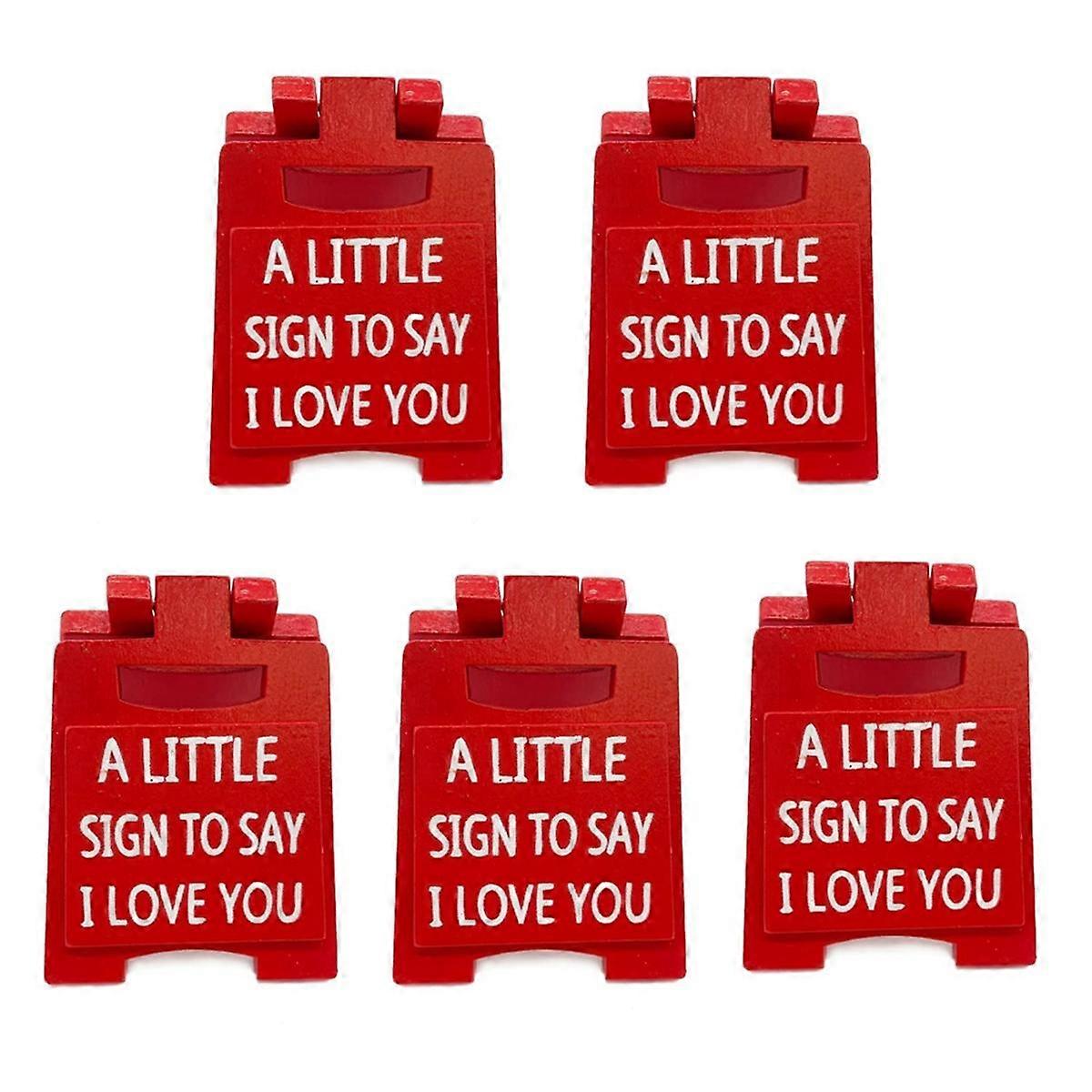小さなサイン、愛のテーマのミニサインデコレーション、ロマンチックな愛の言語サインプラーク、ホームオフィスの机のデコレーションを愛しています