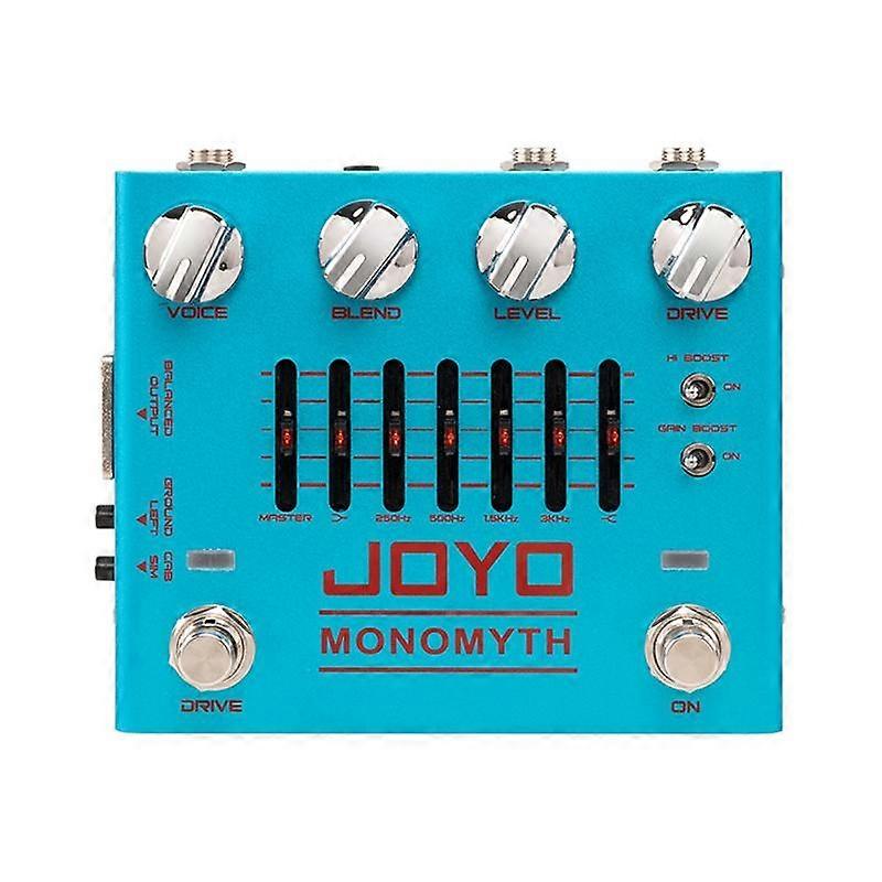 R-26 MONOMYTH Bass Preamp Effect Pedal Overdrive Channel With 6 Band-Graphic EQ Offers Real Amplifier Simulation Tone