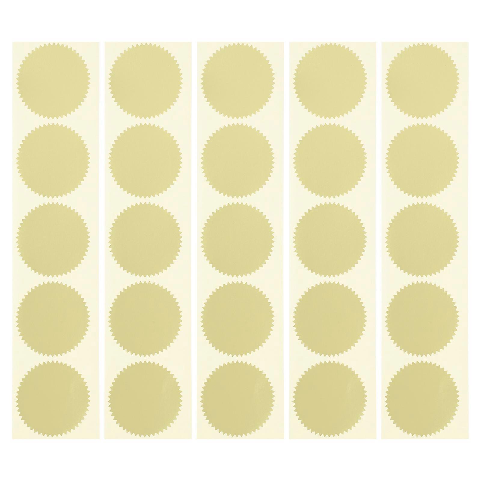 100 Pcs Gear Shape Seal Stickers Envelope Seal Certificate Files Seal Stickers