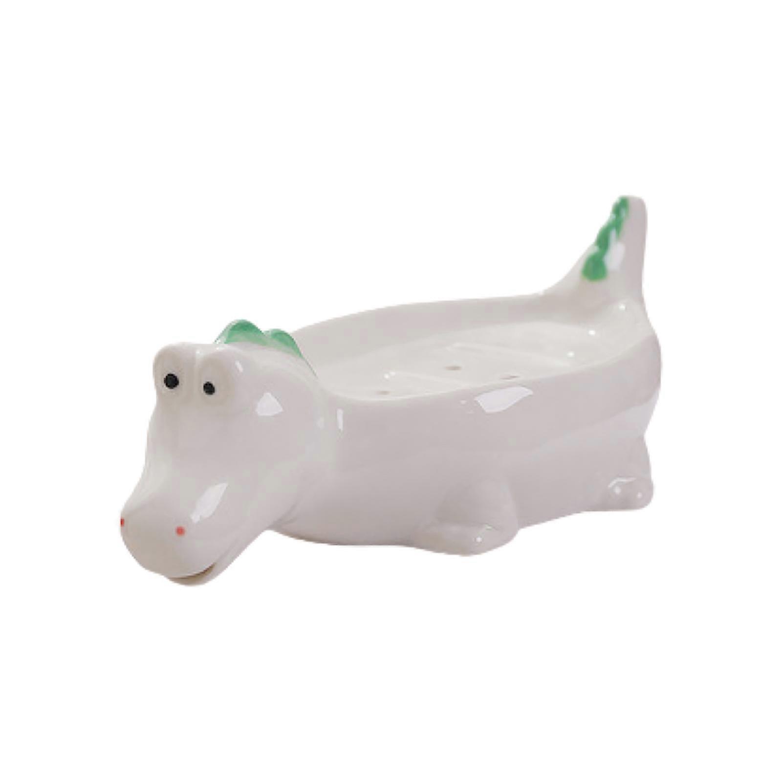 Soap Dish Self Draining Soap Holder Cute Duck Shape Soap Rack for Shower Bathroom