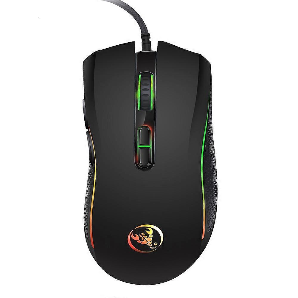 A869 Wired Gaming Mouse 3200DPI 7 Botões 7 Cor LED Optical Computer Mouse Player Mouses Gaming Mouse para Pro Gamer