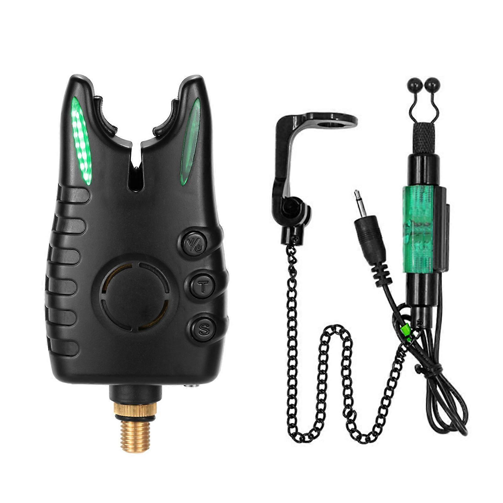 Fishing Bite Alarm Indicator with Chain Swinger LED Alarm Indicator Fishing Alert Kit