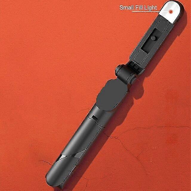 Live Broadcast Tripod Selfie Stick LED Light(black)