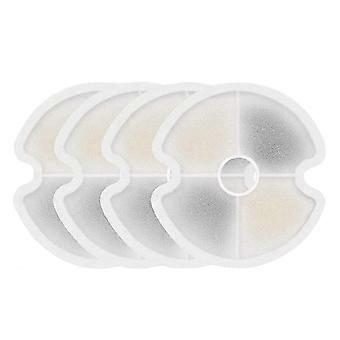 4pcs Cat Water Fountain Replacement Filters, Pet Fountain Carbon Filters For Stainless Steel Cat Wa (haoyi