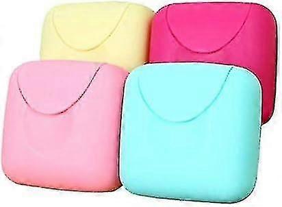 4 Pieces Leak-proof Plastic Soap Box Set, Creative Candy-Colored Travel Soap Holders
