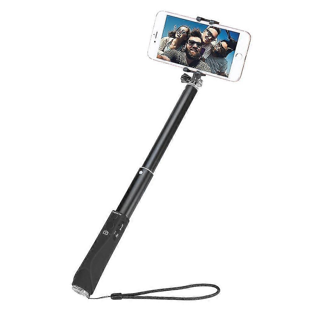 Ραβδί selfie Bluetooth, φορητό ραβδί selfie με τρίποδο, μαύρο
