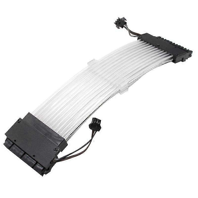 PC Case PSU Extension RGB Cable, ATX 24Pin Color Line ARGB Streamer Transfer Adapter, M/B 5V 3Pin S