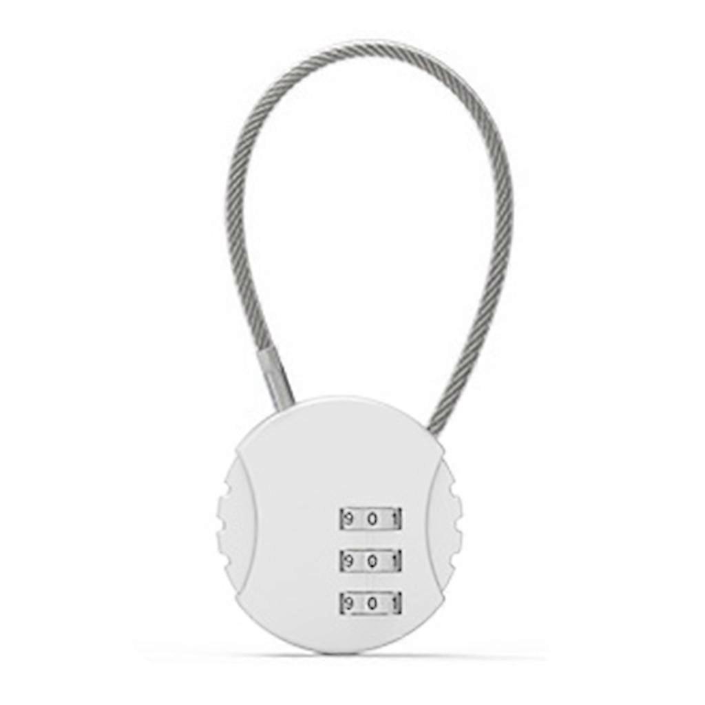 Small Password Lock Security Cable Padlock Lockers Anti-theft Locks Rustproof