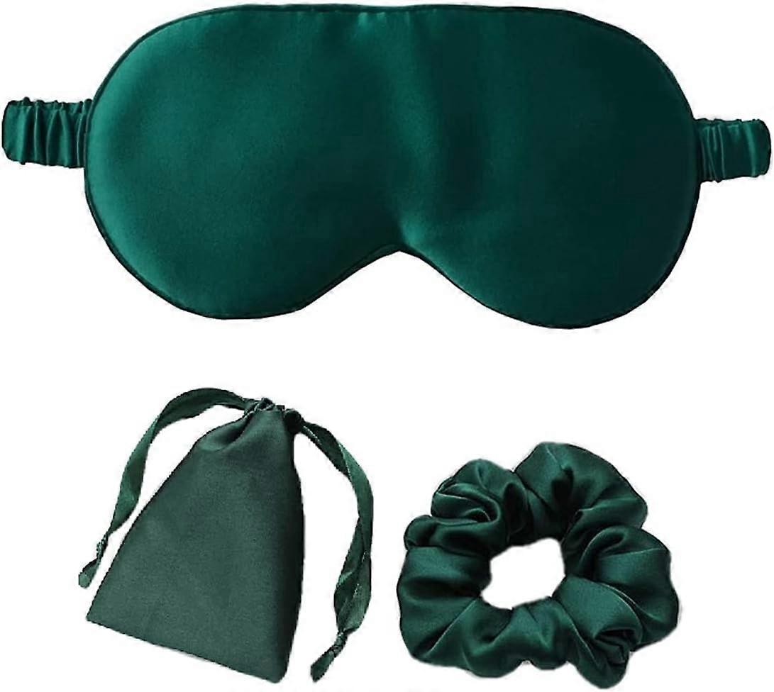 Silk Sleep Mask sett for kvinner, Super Soft Eye Mask med justerbar stropp