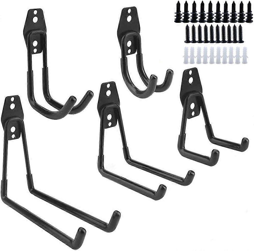 Utility Hooks Wall Mount Tool Holder U-Hooks for Home Garage Storage Organizer Garden Tool