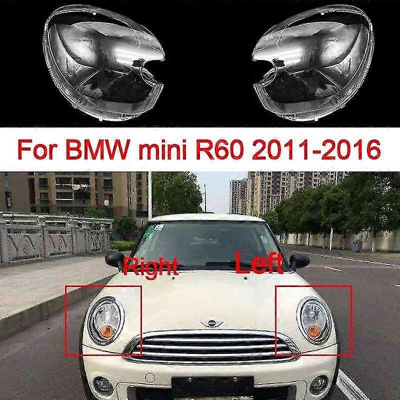 Car Front Headlight Cover For Bmw Mini R60 2011-2016 Plexiglass Lens Replace Lampshade Left/right Side Transparent Shell