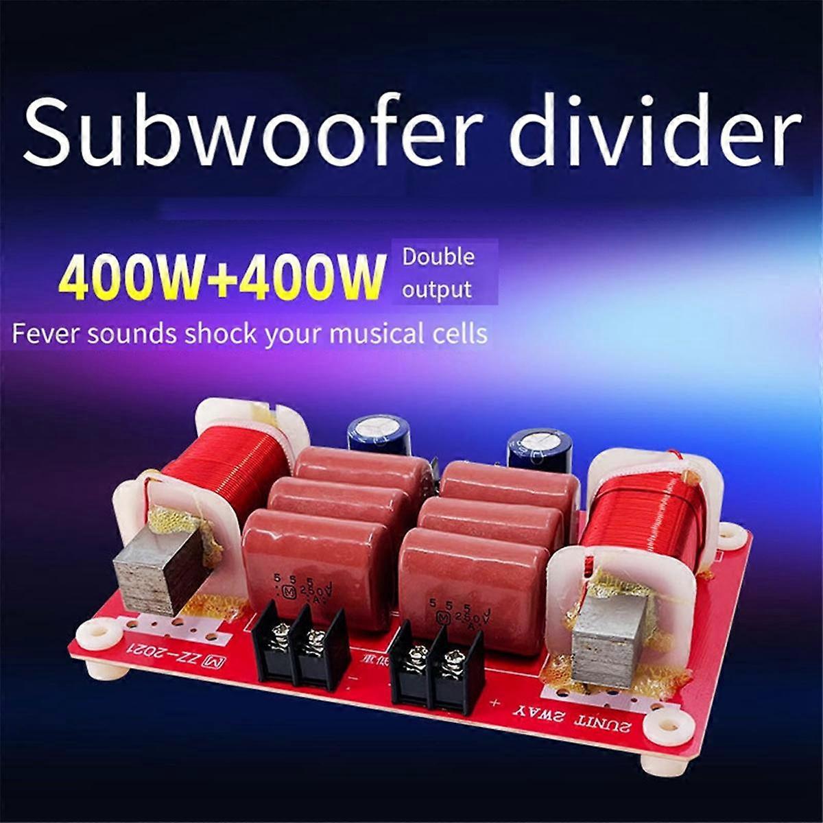 800W Audio Frequency Divider Crossover Subwoofer Dual Voice Coil Speaker Dual Subwoofer Speaker Crossover