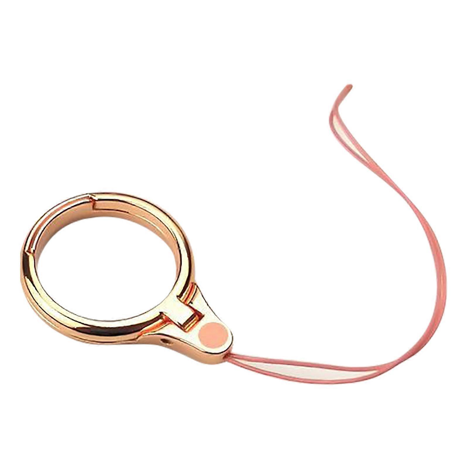 Phone Finger Lanyard Multifunctional Steady Electroplated Phone Anti-fall Ring Rope for Key Chain