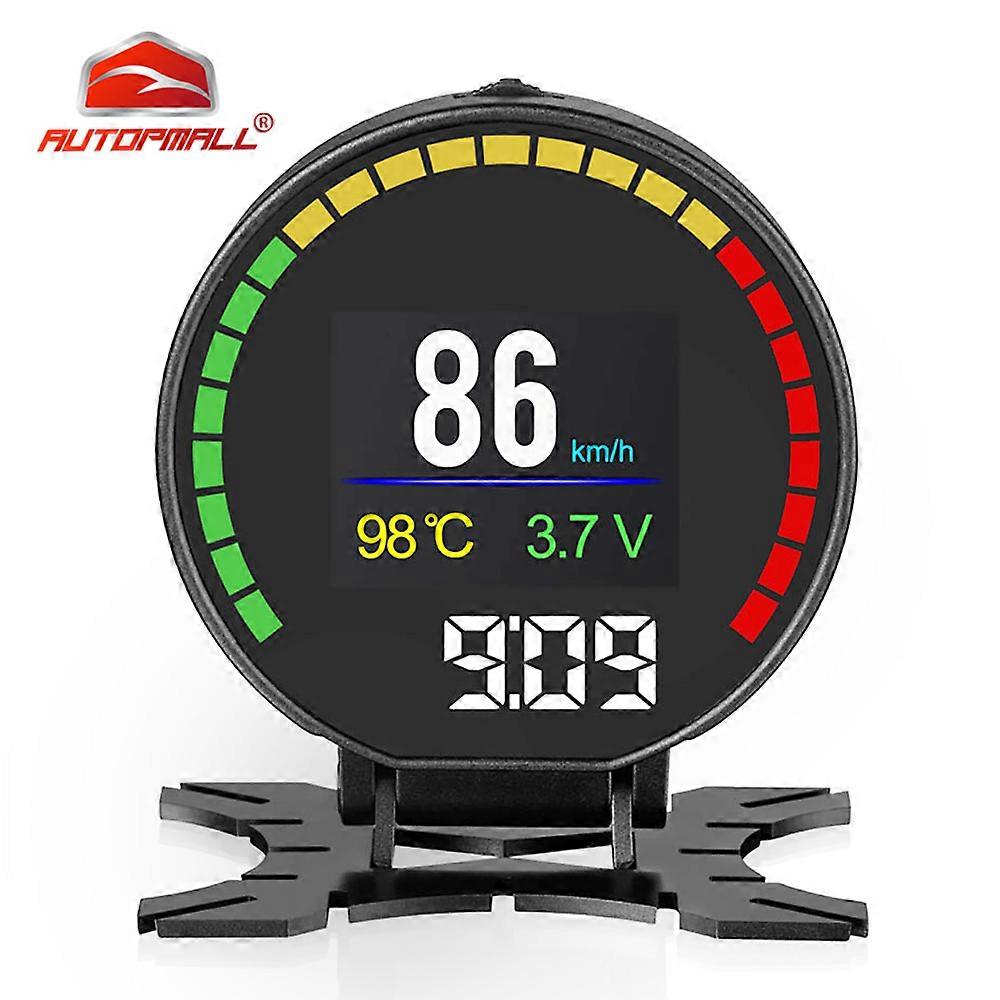 OBD Display Head Up Display Car HUD HD TFT OBD Digital Speedometer OBD2 Turbo Boost Pressure Meter Alarm Oil Gauge Code Reader