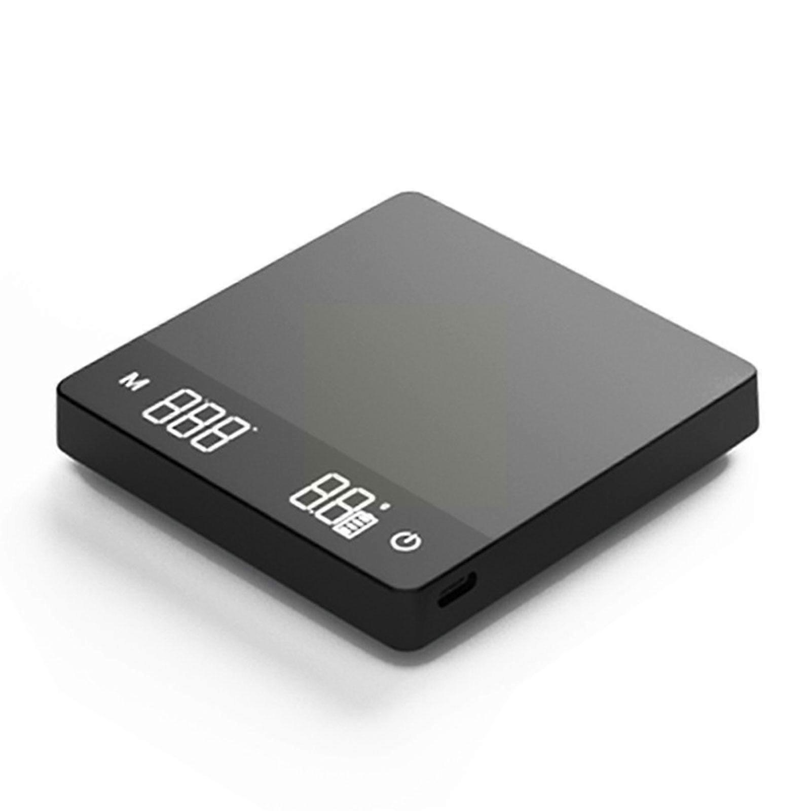 ハンドポアコーヒー電子スケールスマートLEDデジタル充電コーヒーミニ家庭用キッチンスクリーン電子スケールC6h0