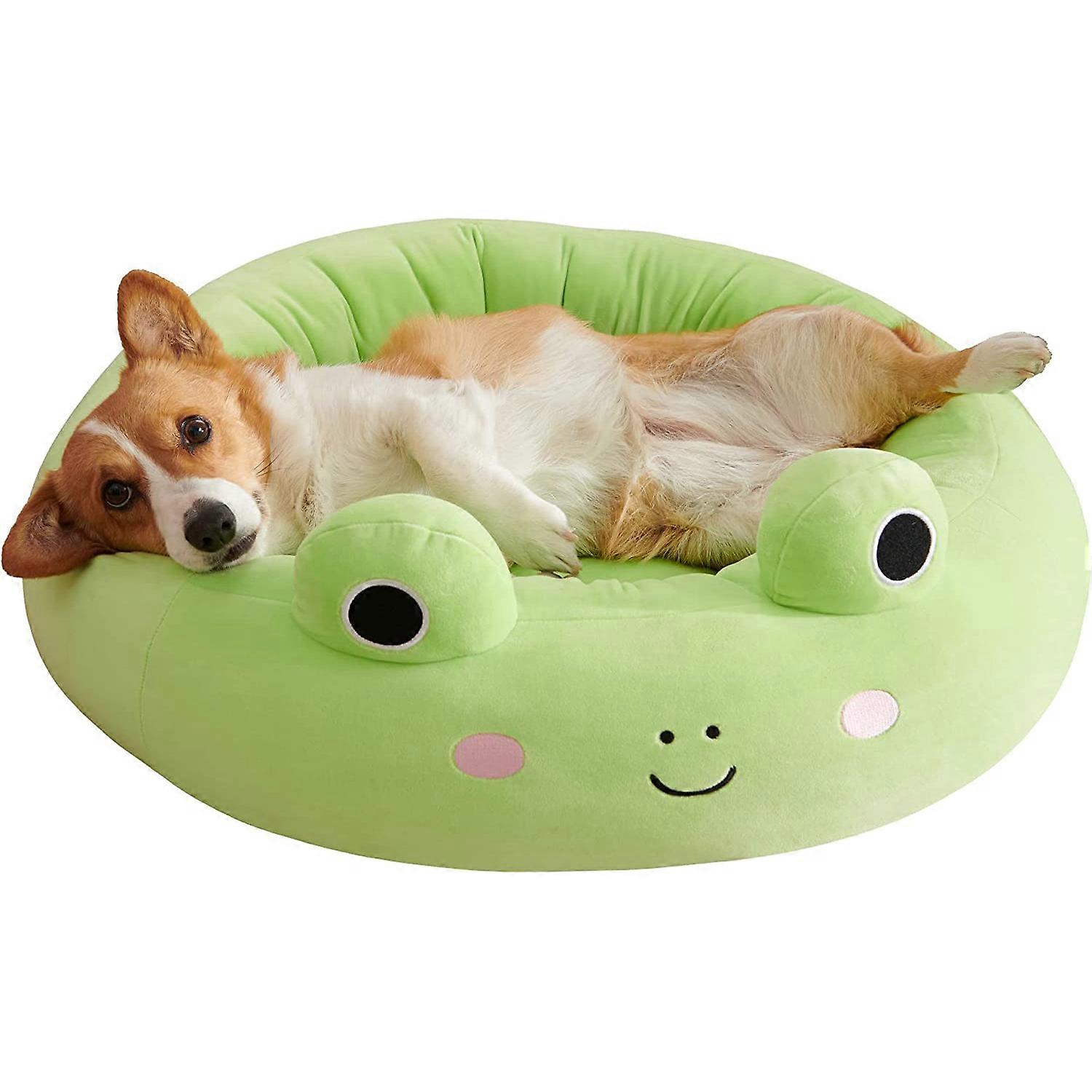 40cm Cute Frog Pineapple Cat Dog Pet Bed, Ultrasoft Squishmallows Plush Pet Bed