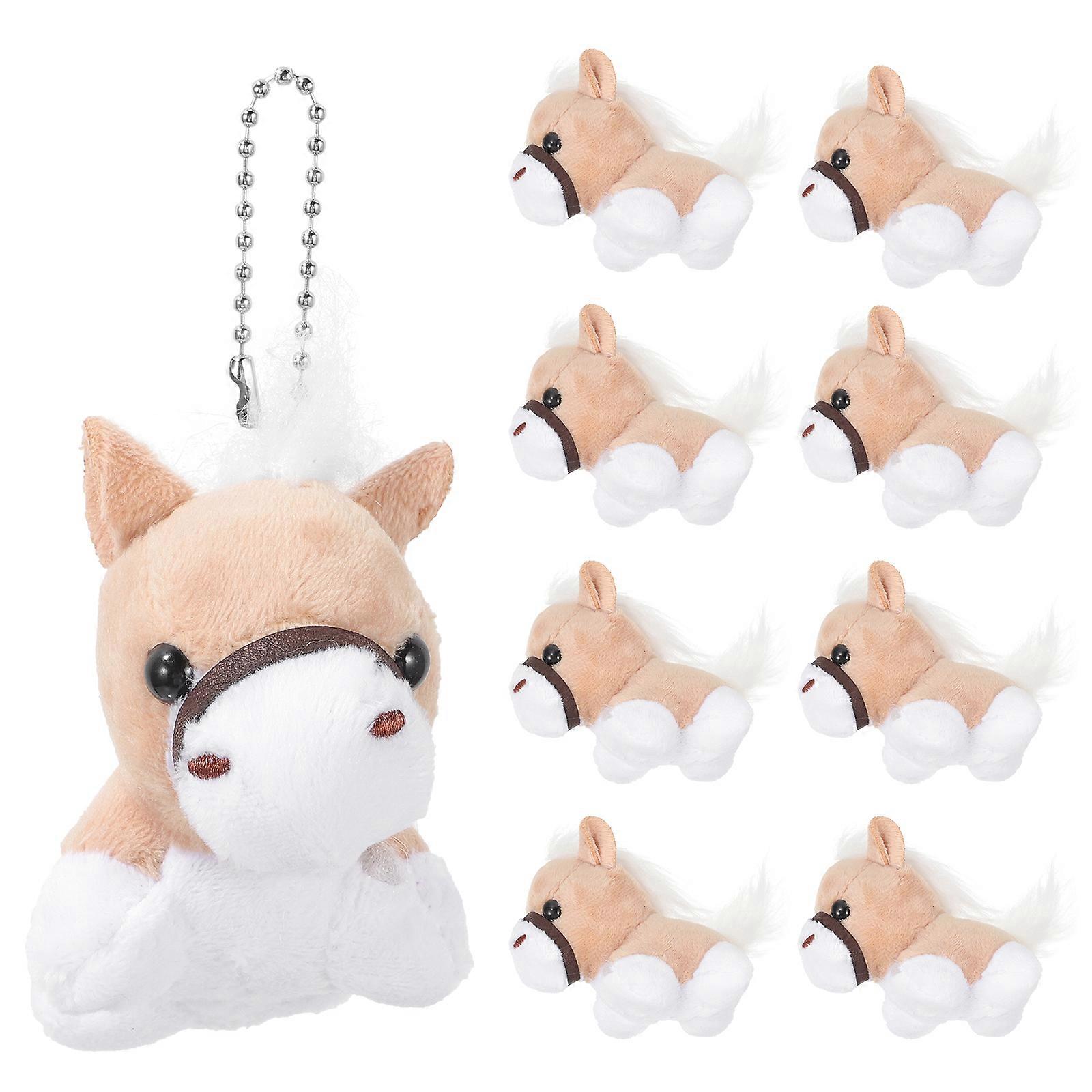 12pcs Horse Stuffed Animal Plush Hanging Decor Stuffed Horse Plush Small Toy