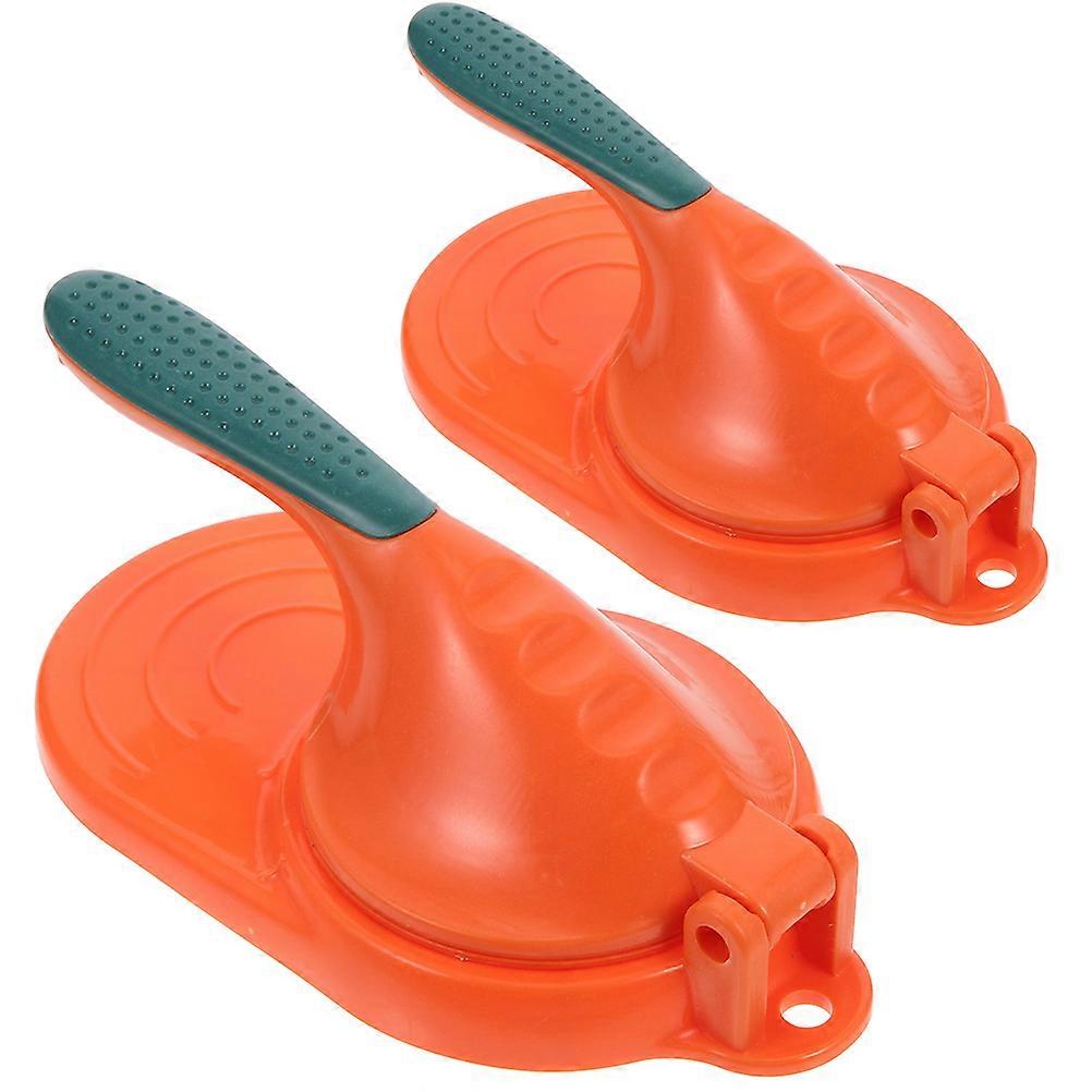 2Pcs Household Dumpling Maker Convenient Dumpling Presser Tool Manual Dough Presser Kitchen Gadget