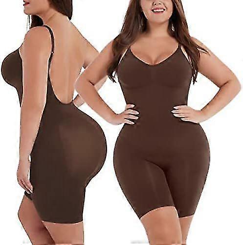 Seamless Bodysuits Full Coverage Shapewear Thigh Slim Body Suit Low Back Body Shaper Backless Shapers Women Tummy Control Shaper