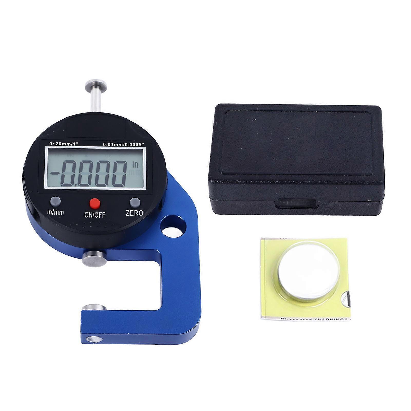 Risegun Electronic Thickness Meter 0.0005in Resolution High Accuracy Portable Digital Thickness Gauge