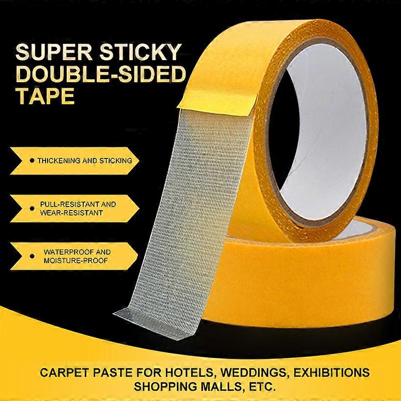 Home Decor Strong Fixation Of Double Sided Cloth Base Tape Mesh Waterproof Super Traceless High Viscosity Wedding Carpet Sticker