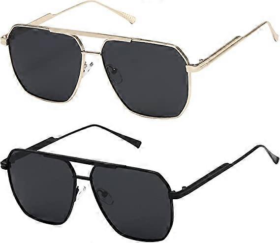 Polarized Sunglasses Vintage Oversized Square