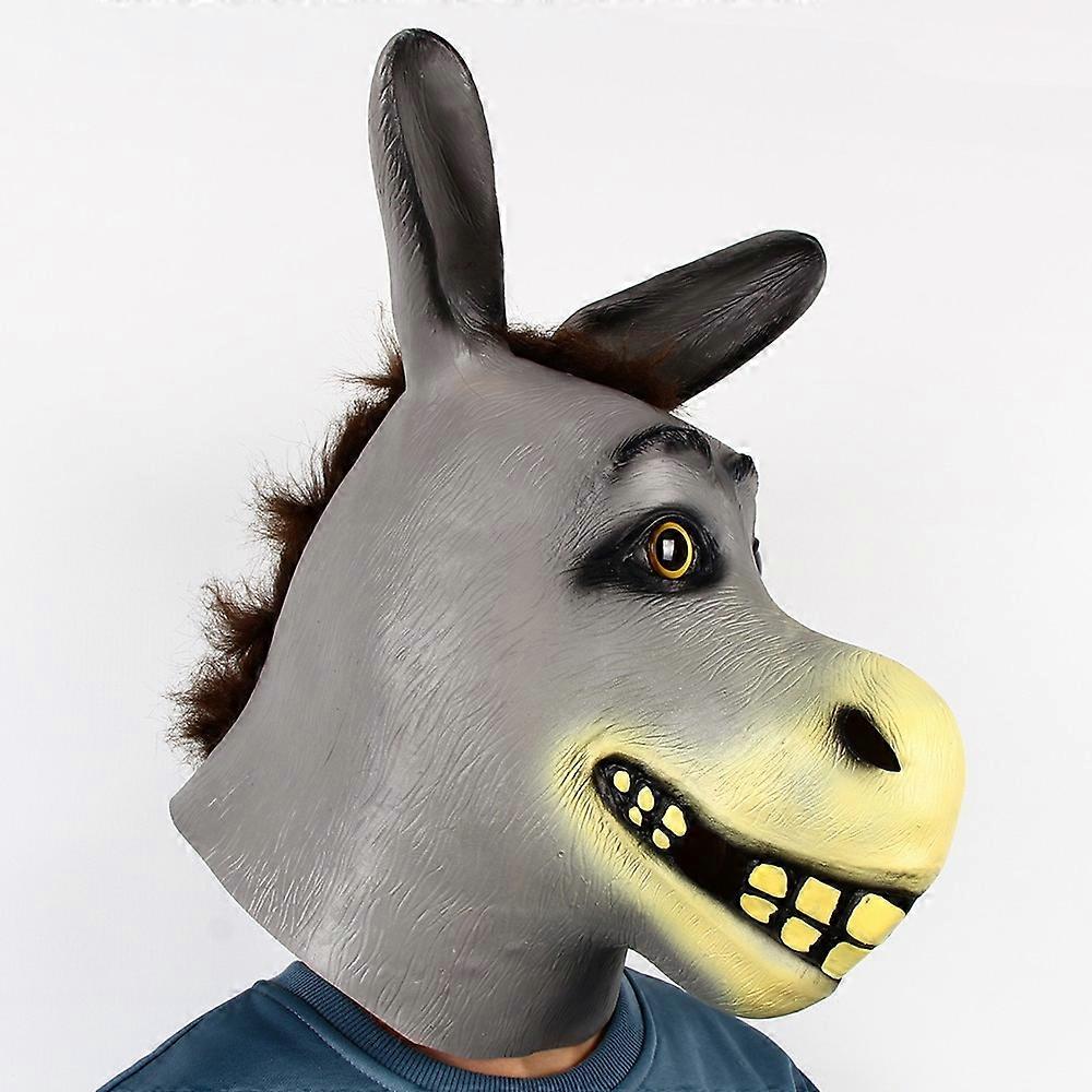 Shrek Maske Tier Shrek Esel Maske Neuheit Lustige Esel Pferkopf Masken  Latex Voll Gesicht Helm Cosplay Zoo Requisite Party Neujahr Kostüm  200000532 Esel Kostüm, image size:1000x1000