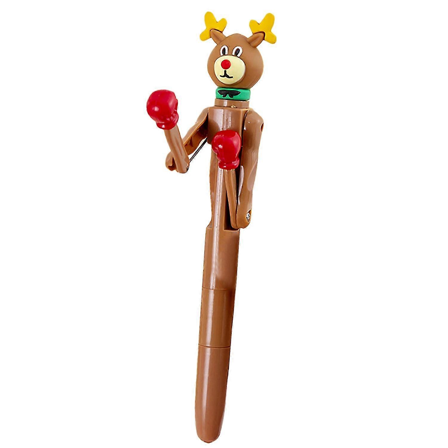 Decompression Pen Press Movable Boxing Pen Cartoon Shape Writing Fluently Ultra-Fine Point Creative