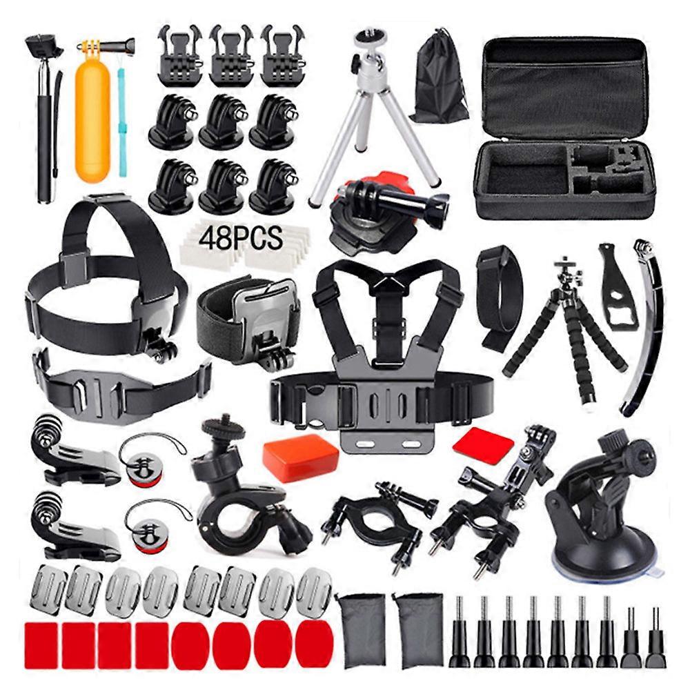 120-In-1 Action Kit Sports Camera Accessories Set With Carrying Case Replacement For Gopro Hero 12/11/10/9