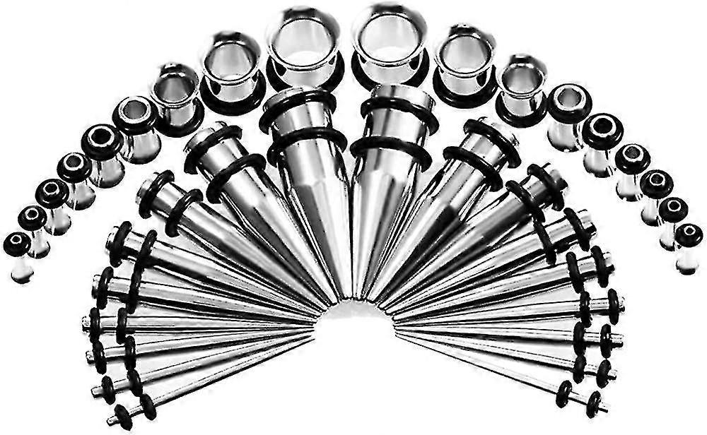 Stretching Rod Sett Øre båre Sett Rustfritt Stål 36pcs 1.6mm-10mm
