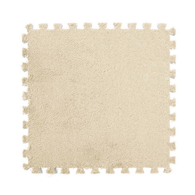 Splicing Mat Khaki 30X30cm 12 Pieces Foam Floor For Living Room Use Door Mats & Floor Mats