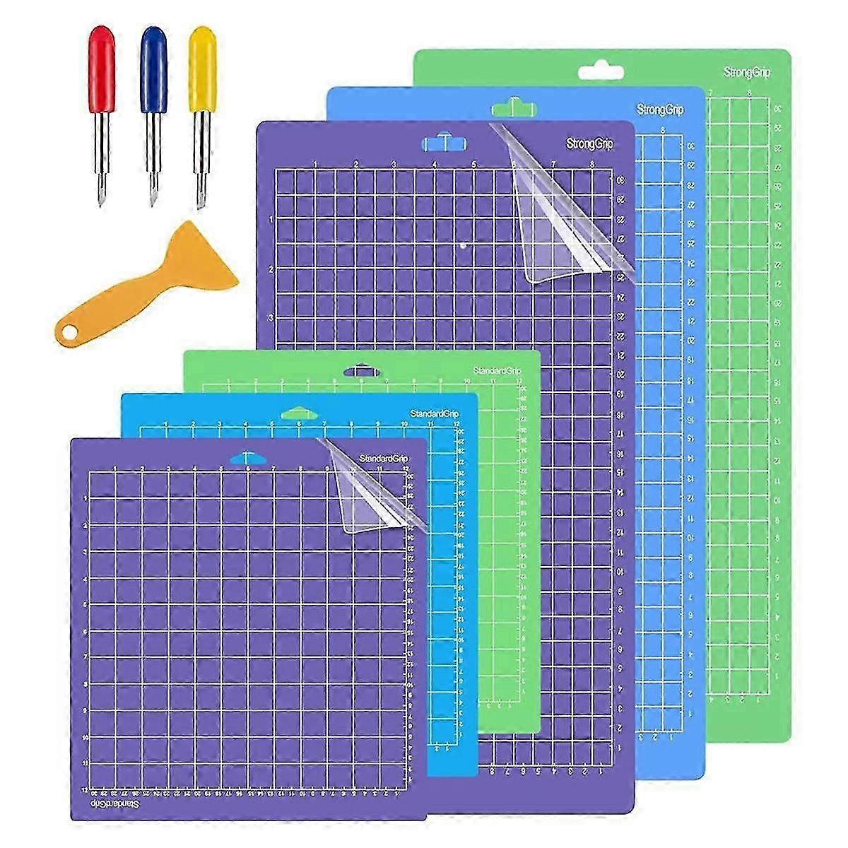 6pcs Mats For Explore Air 2/air/one/maker 3/maker - Variety Pack Cutting Mats With Blades, 3pcs 8.5
