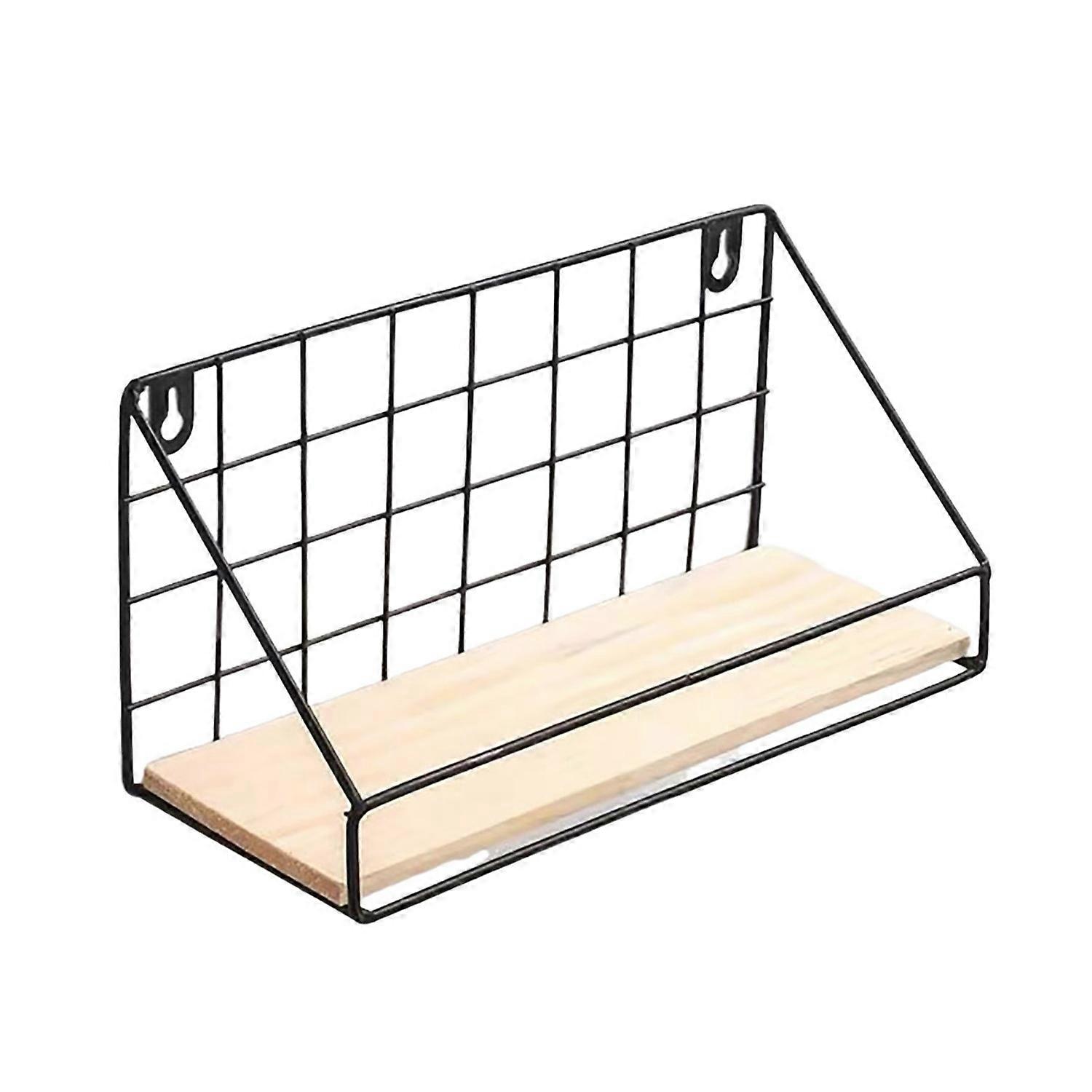 Creative Wall Mounted Shelf Durable Iron Construction Strong Load-bearing Wall Hanging Basket