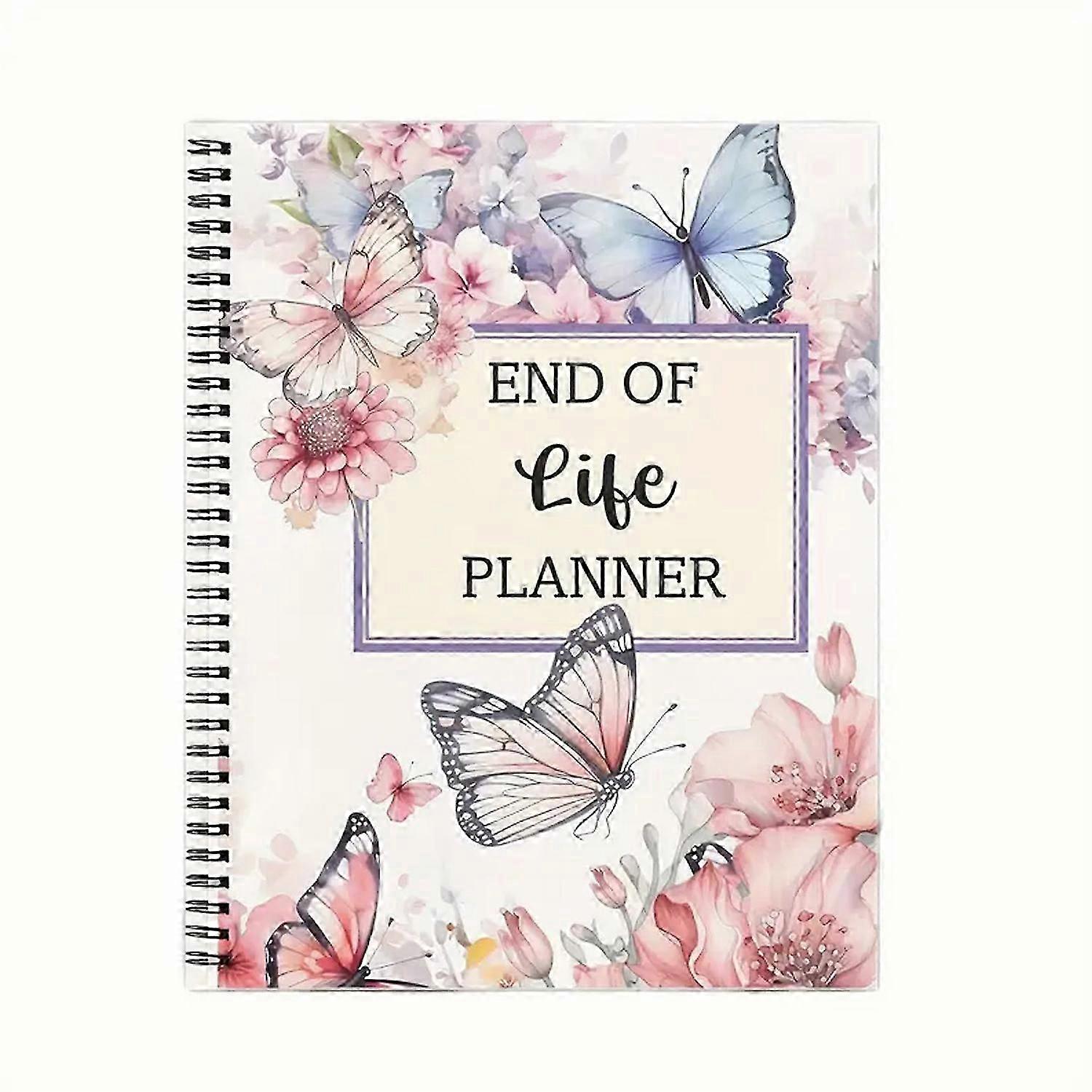 End Of Life Planner Guided Final Arrangements Organizer Notebook For Instructions, Beneficiary Info, Will Preparation, Last Wishes Funeral Planning