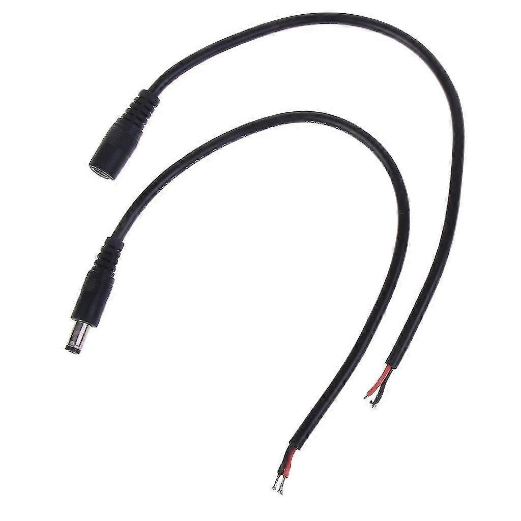 מחבר תקע חבית 12v 10a 120w dc כוח צמה 2.1 מ"מ x 5.5 מ"מ 25 ס"מ / 9.84 אינץ '
