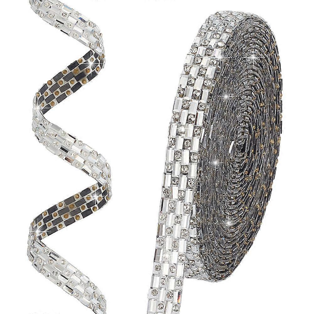 Hotfix Rhinestone Self Adhesive Resin Rhinestone Trimming Rectangle 10mm about 4yard/pc