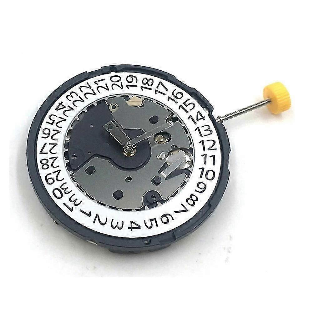 6 Hands Single Calendar Date at 4 O'clock Quartz Replacement Movement suitable for RONDA Z60 Watch Spare Parts with Battery-A