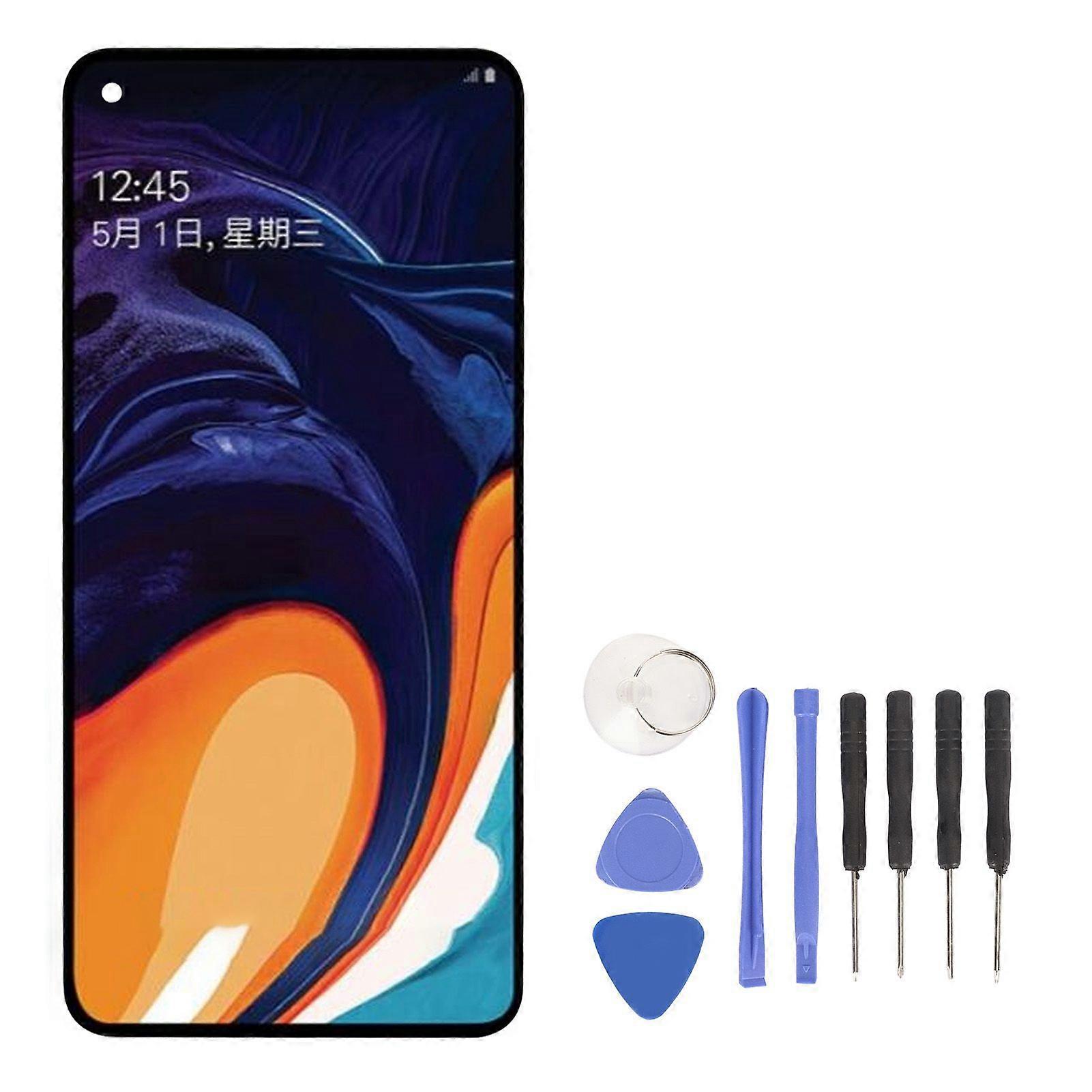 Phone Touch Screen Digitizer Assembly Sensitive LCD Screen Assembly for Samsung A60 6.4in