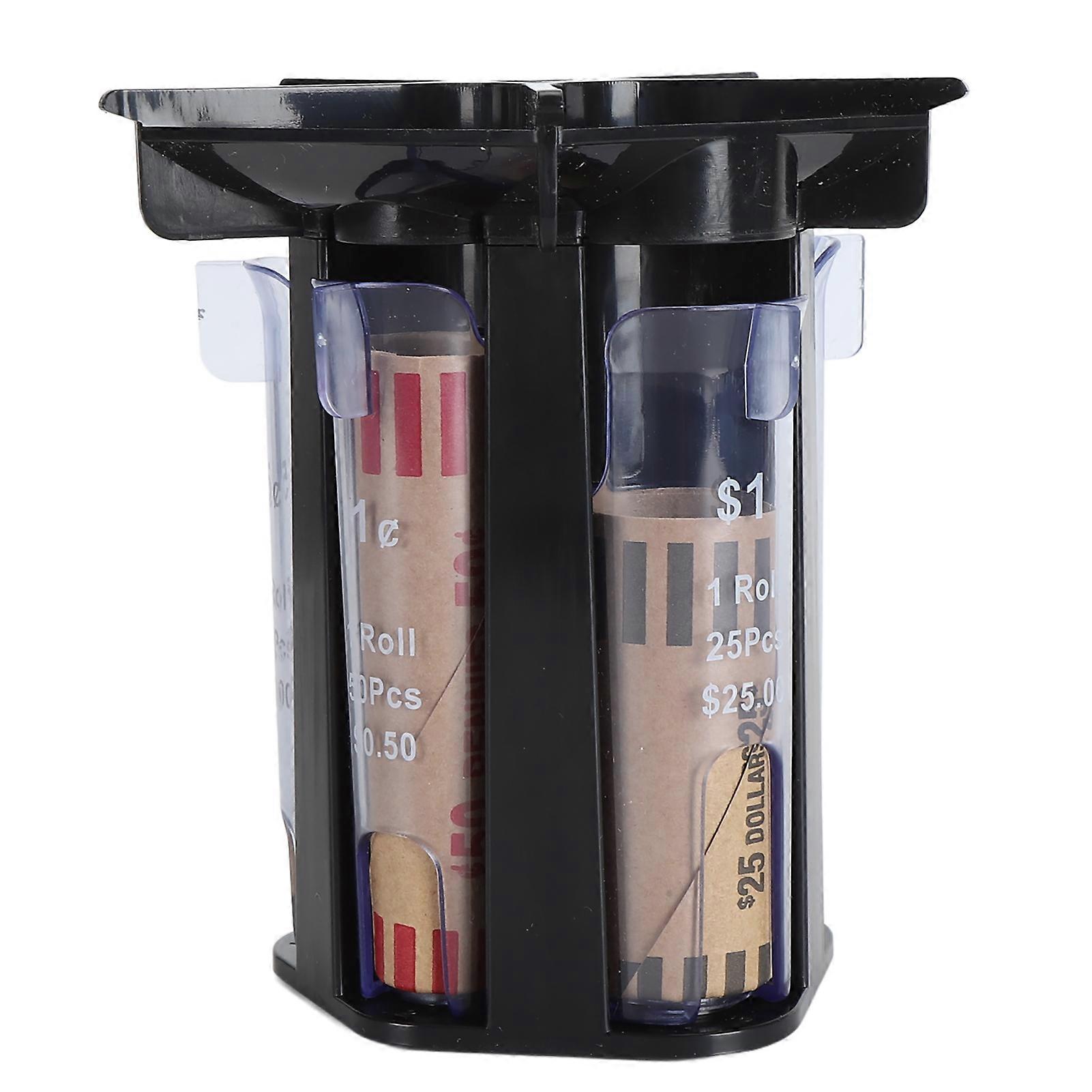Coin Counter Coin Sorter Tube ABS 5 in 1 Coin Organizer Change Counter Holder for Quick and Accurate Sorting