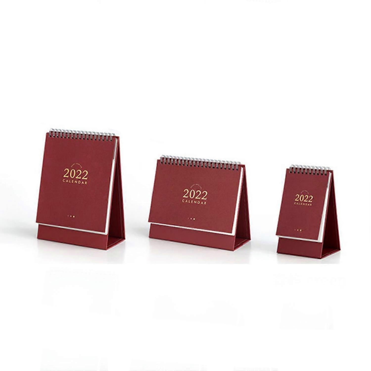 Desk Calendar Simple Stylish Textured Classic Design Multifunctional Memo Calendar 2022 Desktop Cale