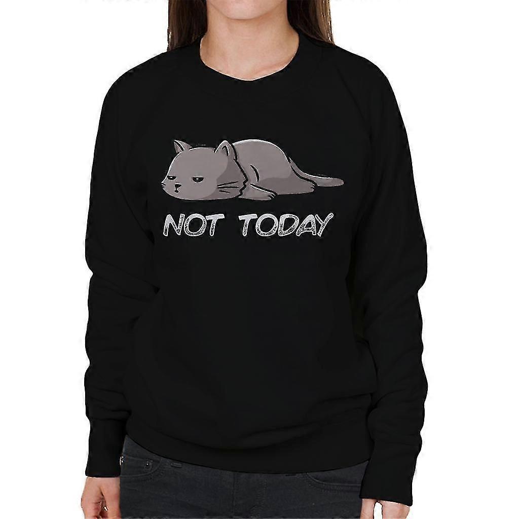 Lazy Not Today Cat Women'S Sweatshirt