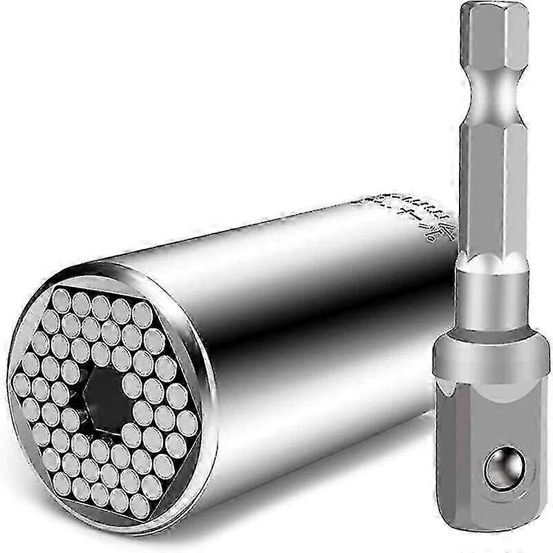 7-19mm Universal Socket, Multifunctional Socket Wrench High Strength Steel Repair Tool