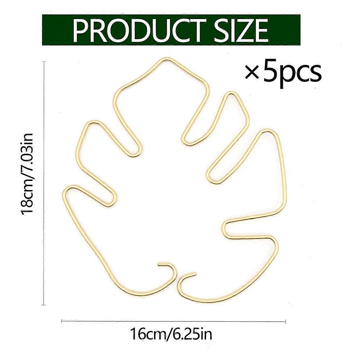 Monstera Stem Support 5pcs Plant Support System for Monstera & Turtle Shell Plants-Quality Leaf Clamps