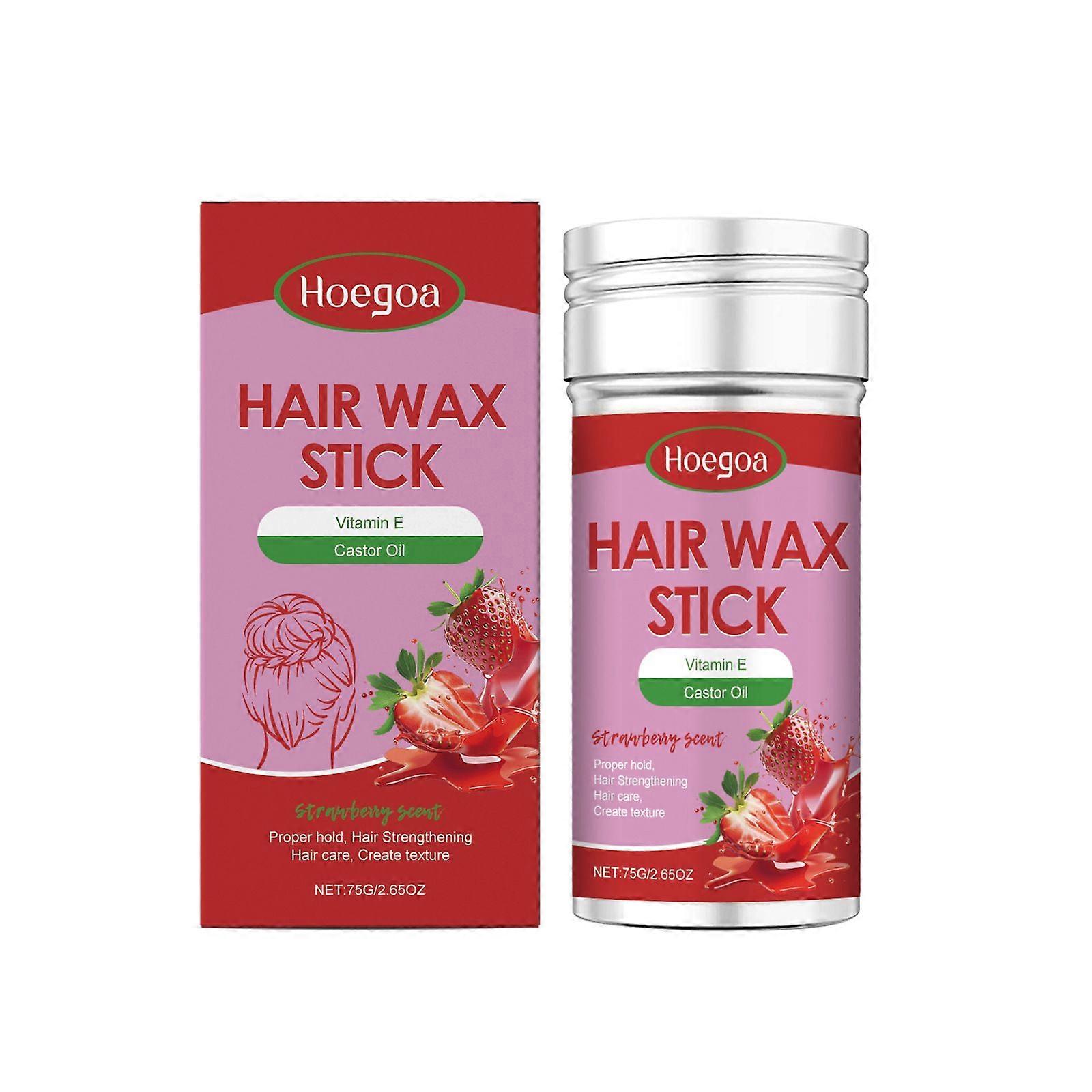 HOEGOA Haarwachsstift, glattes Haar, leicht kämmbar, natürliches Styling, langanhaltender Stylingwachsstift