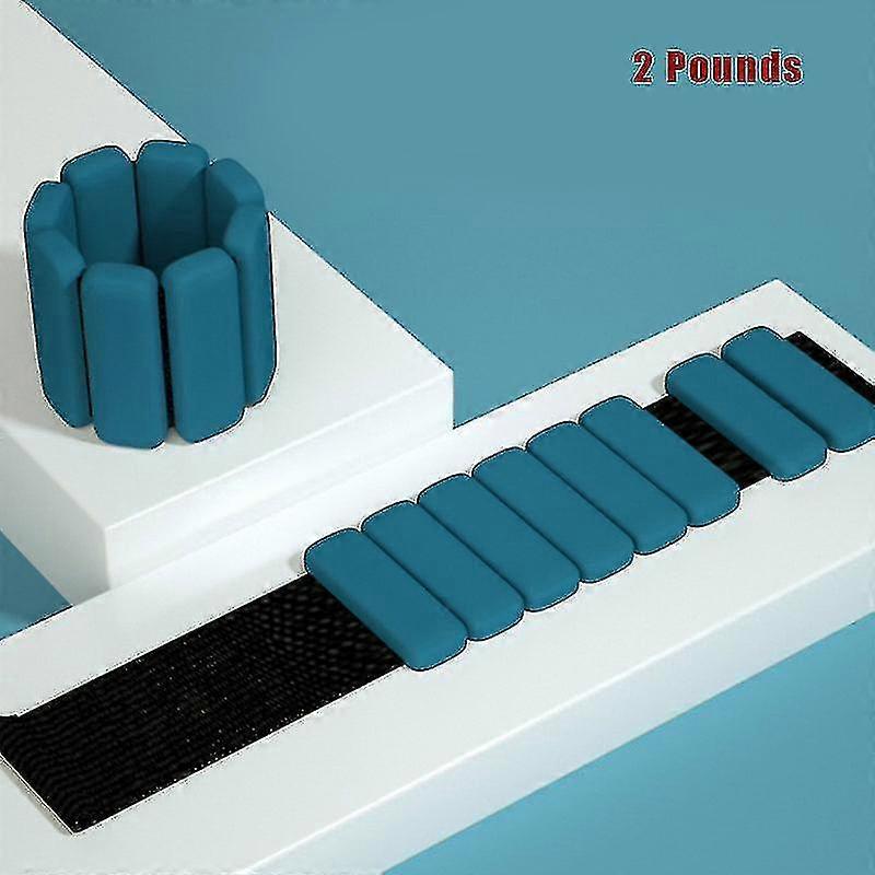 Set Of 2 1/2lb Each Adjable Wearable Wrist Ankle Ws For E