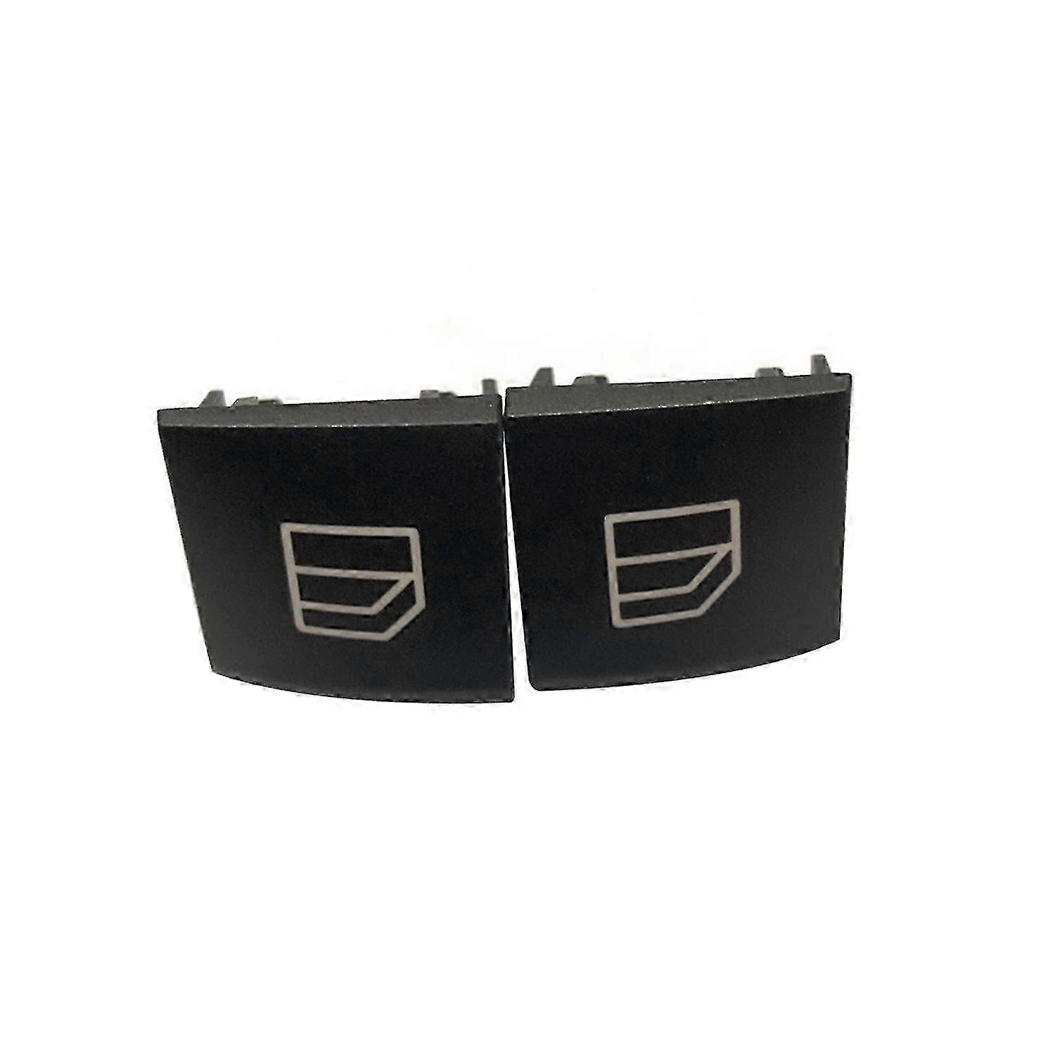 2Pcs Driver Window Switch Repair Button Cap Cover Replacement for Mercedes B Class W245 ML GL R Clas f74