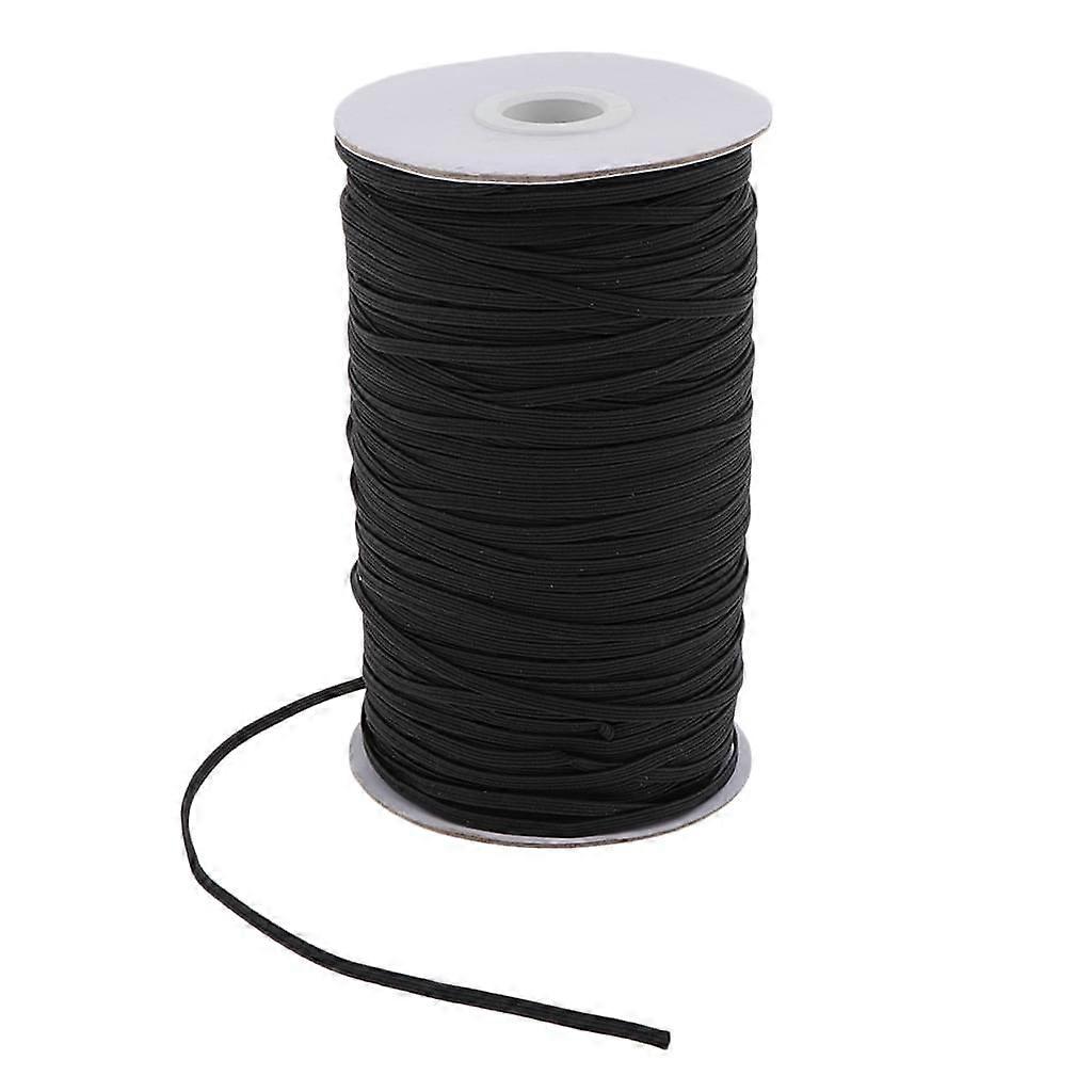Braided Elastic Cord, Resilient Polyester Fibre Elastic Spool for Crafting, Comfortable Knitted Elastic Band, Chlorine and Salt Water Resistant